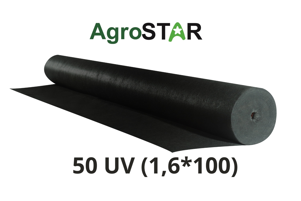 Фото товару Агроволокно"AgroStar" 50 UV чорне(1,6*100)*