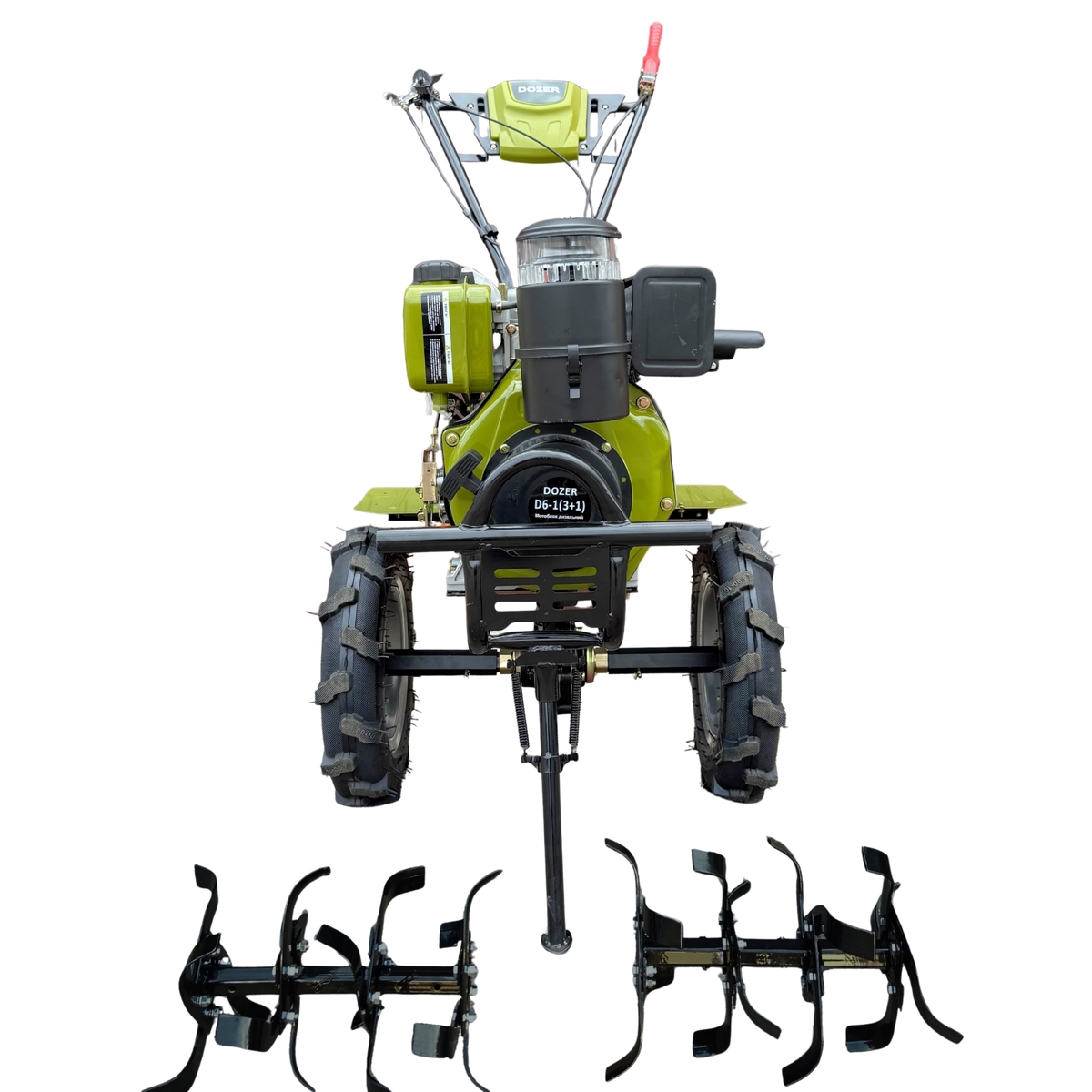 Фото товару Мотоблок DOZER D6-1(4.00-10)3+1 дизель