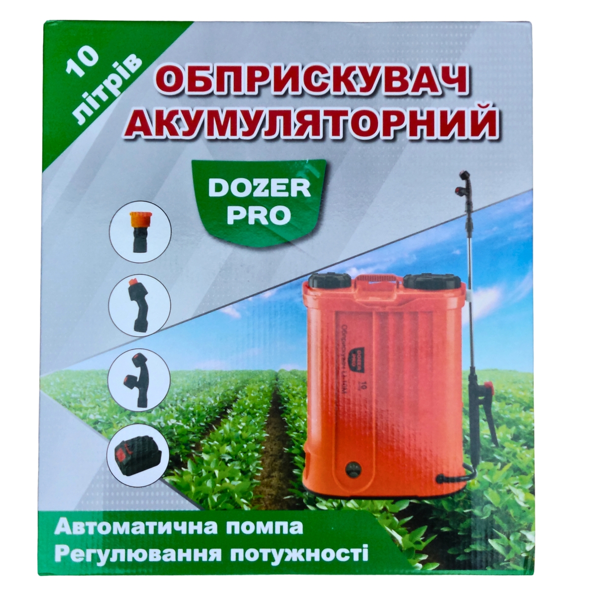 Мініатюра товару Обприскувач акумуляторний 10 л PRO Dozer