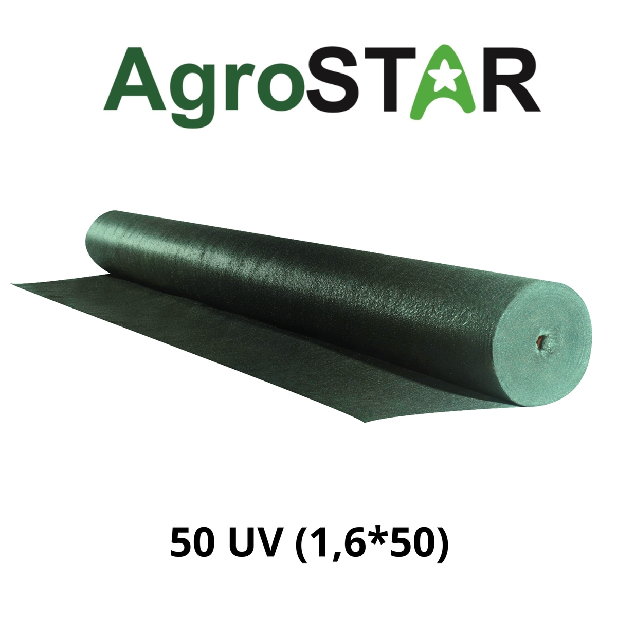 Фото товару Агроволокно"AgroStar" 50 UV тем-зел(1,6*50)*